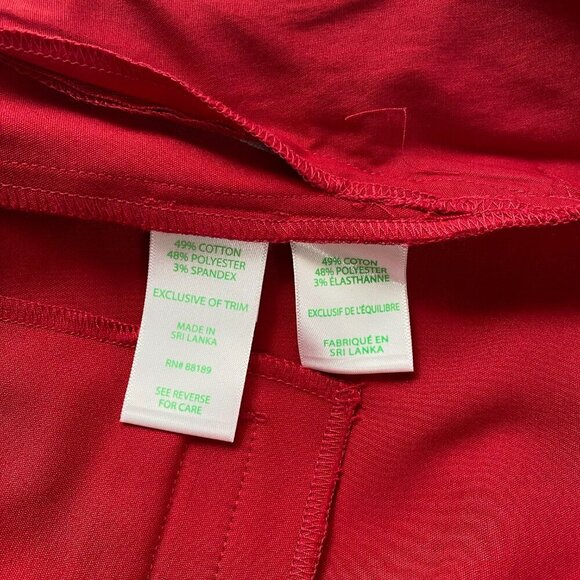 NWT - Lilly Pulitzer Malbec Red Ana High Rise Pant #017387, Size 0 #359 - Picture 13 of 15